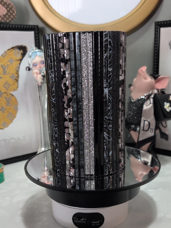 Kurt Geiger Handbags - Kurt Geiger Black And Silver Cylinder 3way Purse - RARE!